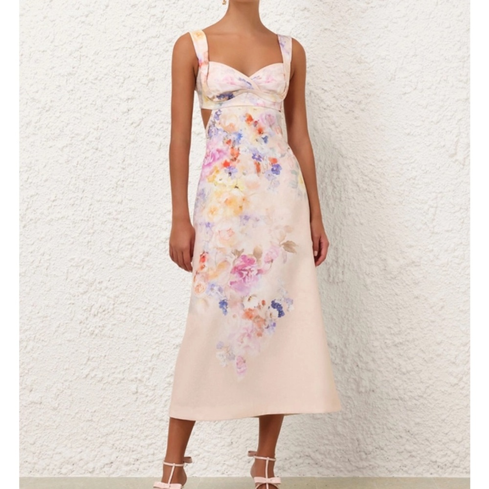 Zimmermann Crush Midi Dress size 1